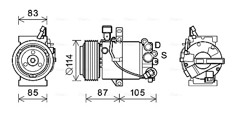 Ava Cooling Airco compressor HYK355