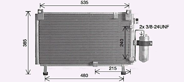 Ava Cooling Airco condensor IS5032D