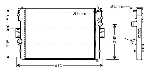 Ava Cooling Radiateur IVA2057