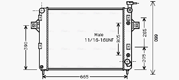 Ava Cooling Radiateur JE2044