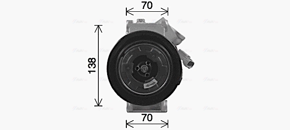 Ava Cooling Airco compressor JEAK086