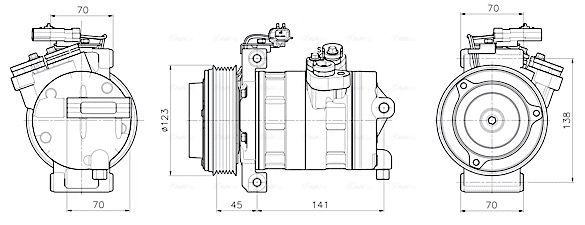 Ava Cooling Airco compressor JEAK092