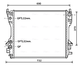 Ava Cooling Radiateur JR2049