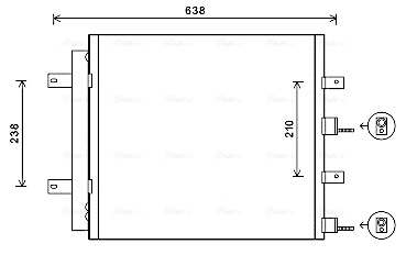 Ava Cooling Airco condensor JR5051D