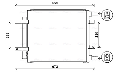 Ava Cooling Airco condensor JR5053D