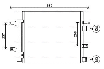 Ava Cooling Airco condensor JR5056D