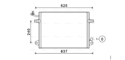 Ava Cooling Airco condensor JRA5048