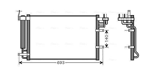 Ava Cooling Airco condensor KA5093D