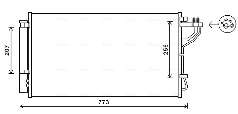 Ava Cooling Airco condensor KA5255D