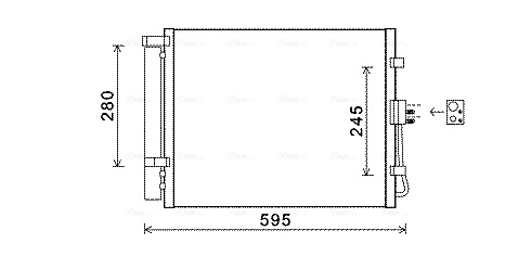 Ava Cooling Airco condensor KAA5150D