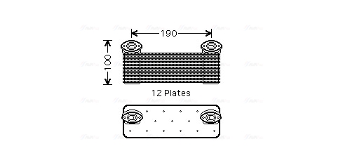 Ava Cooling Oliekoeler motorolie ME3214