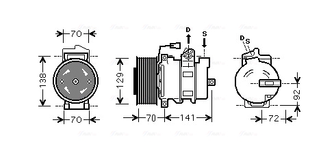 Ava Cooling Airco compressor MEAK250