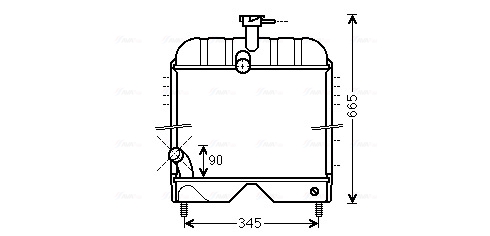 Ava Cooling Radiateur MF2025