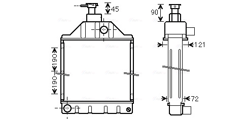 Ava Cooling Radiateur MF2028