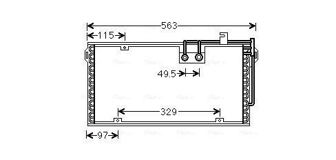 Ava Cooling Airco condensor MF5048