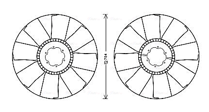 Ava Cooling Ventilatorwiel-motorkoeling MNB084