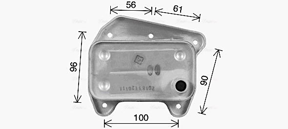 Ava Cooling Oliekoeler motorolie MS3733