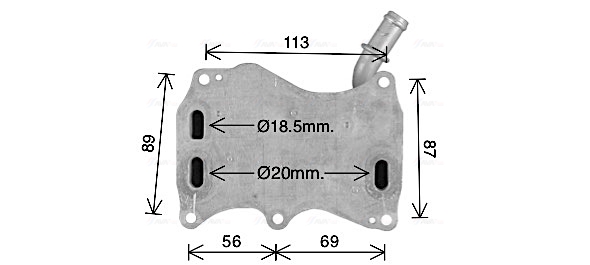 Ava Cooling Oliekoeler motorolie MS3749
