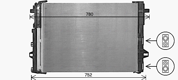 Ava Cooling Airco condensor MS5716D