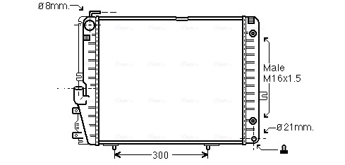 Ava Cooling Radiateur MSA2072