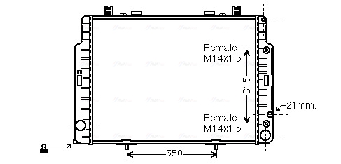 Ava Cooling Radiateur MSA2131