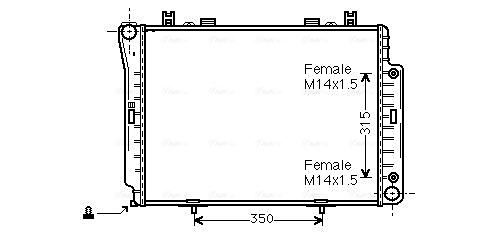 Ava Cooling Radiateur MSA2144