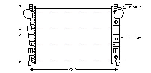 Ava Cooling Radiateur MSA2308