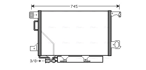 Ava Cooling Airco condensor MSA5435D