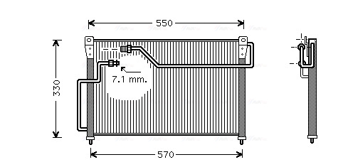 Ava Cooling Airco condensor MZ5107