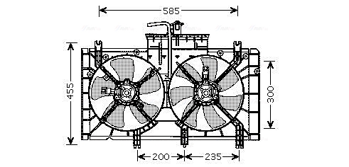 Ava Cooling Ventilatorwiel-motorkoeling MZ7537