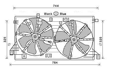 Ava Cooling Ventilatorwiel-motorkoeling MZ7550