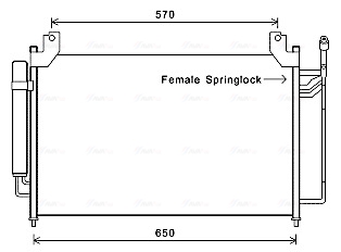 Ava Cooling Airco condensor MZA5240D