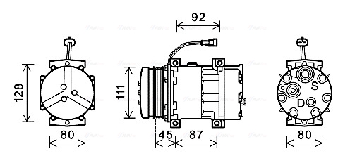 Ava Cooling Airco compressor NHAK008