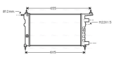 Ava Cooling Radiateur OL2261