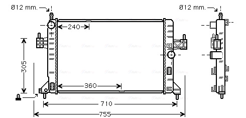 Ava Cooling Radiateur OL2305