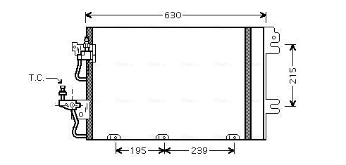 Ava Cooling Airco condensor OL5366D