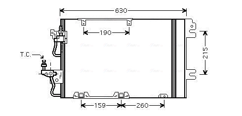 Ava Cooling Airco condensor OL5367D