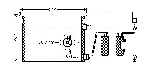 Ava Cooling Airco condensor OL5452D