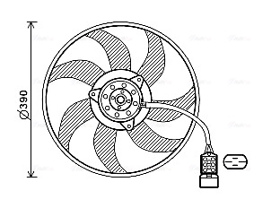 Ava Cooling Ventilatorwiel-motorkoeling OL7671