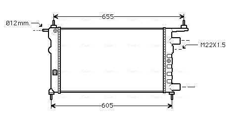 Ava Cooling Radiateur OLA2261