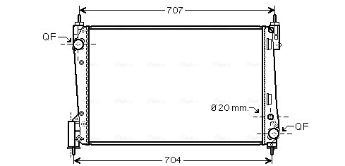 Ava Cooling Radiateur OLA2423