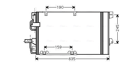 Ava Cooling Airco condensor OLA5326D