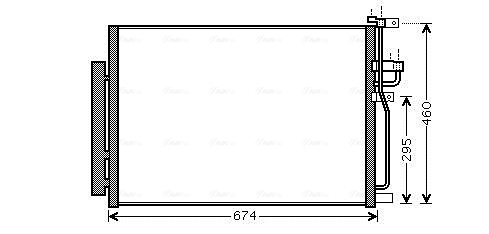 Ava Cooling Airco condensor OLA5436D