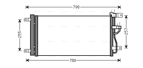 Ava Cooling Airco condensor OLA5612D