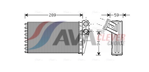 Ava Cooling Kachelradiateur PEA6227