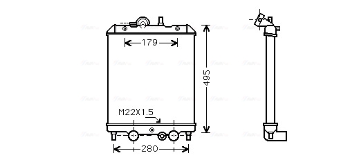 Ava Cooling Radiateur PO2002