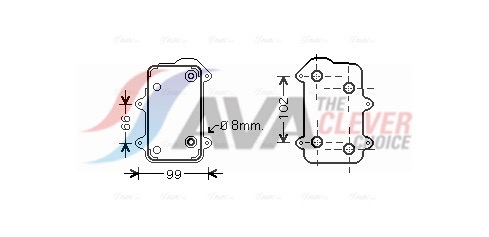Ava Cooling Oliekoeler motorolie PR3063
