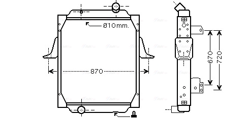 Ava Cooling Radiateur RE2067