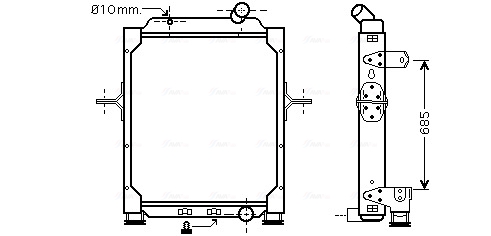 Ava Cooling Radiateur RE2074