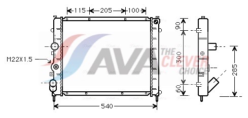 Ava Cooling Radiateur RTA2215